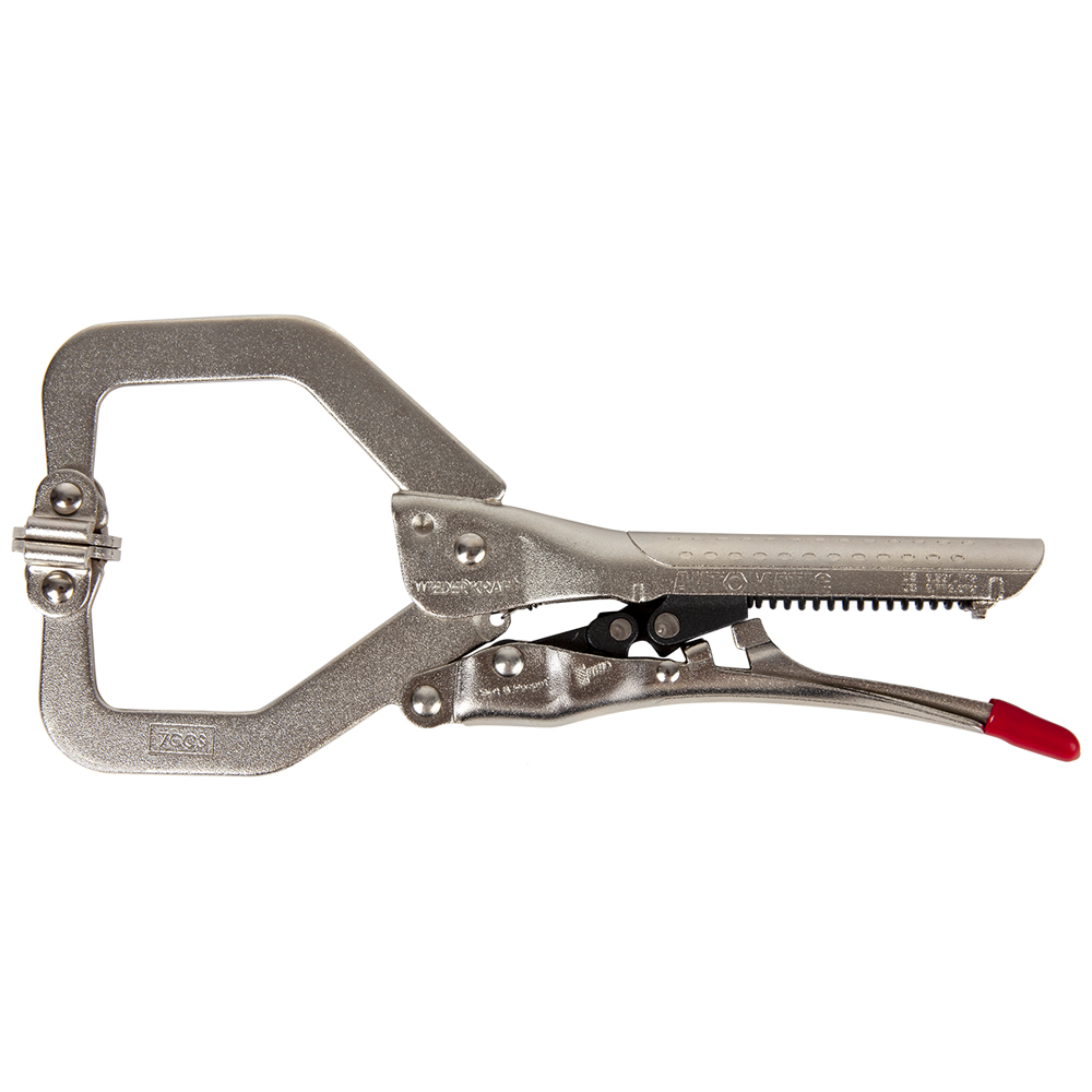 WDK-65036AUTO Зажим сварочный автоматический С-образный с фиксатором. Струбцины сварочные. Wiederkraft