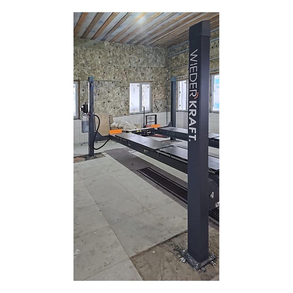 WDK-540 Подъемник гидравлический четырехстоечный для «развала-схождения», г/п 4 т, 380В WiederKraft 