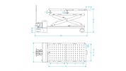 Стол подъемный электрогидравлический для АКБ электромобиля, 1200 кг NORDBERG N3T1501