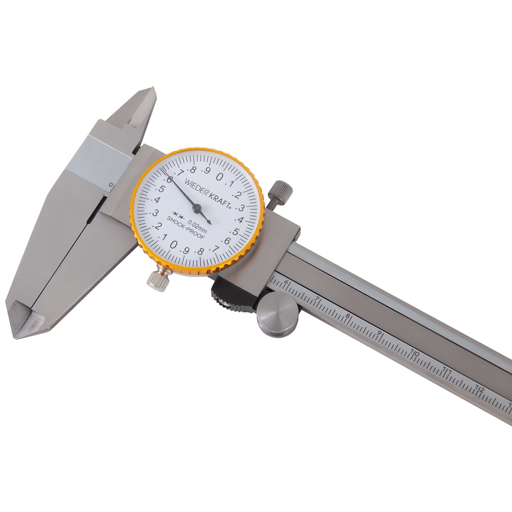 WDK-MF20002 Штангенциркуль с отсчетом по круговой шкале 0-200 мм, 0,02 мм Wiederkraft