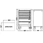 Шкаф инструментальный подкатной 7 секций JTC