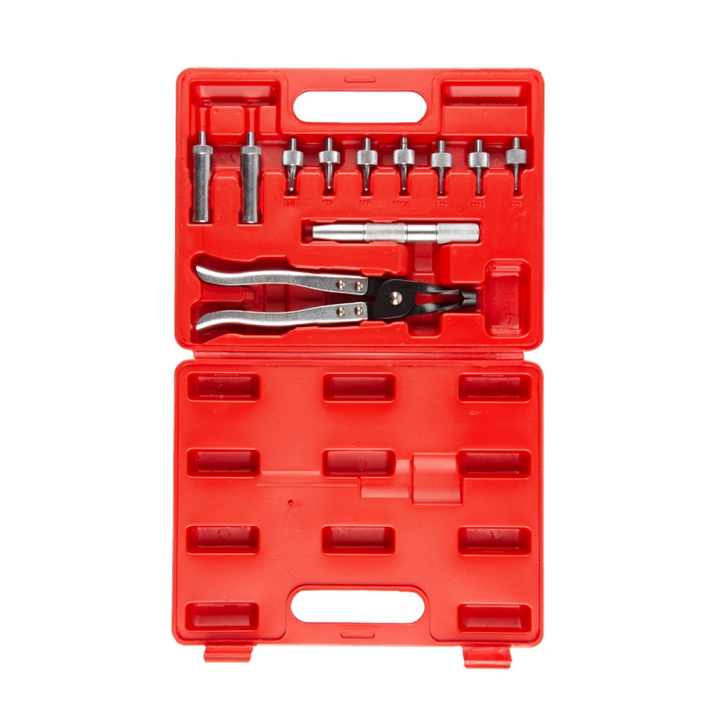 WDK-214560 Съемник (щипцы) для маслосъемных колпачков набор 11 предметов Wiederkraft