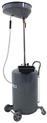 KraftWell KRW1803.80L Установка для слива масла/антифриза с круглой подъемной ванной, мобильная, объем 80 л