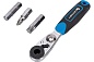 HOEGERT Набор бит с трещоткой 1/4", SL, PH, PZ, HEX, Torx, Torx c отверстием, 33 шт.