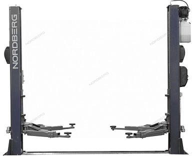 Подъемник 2х стоечный г/п 4,5т, 380В (серый) NORDBERG N4125-4,5G