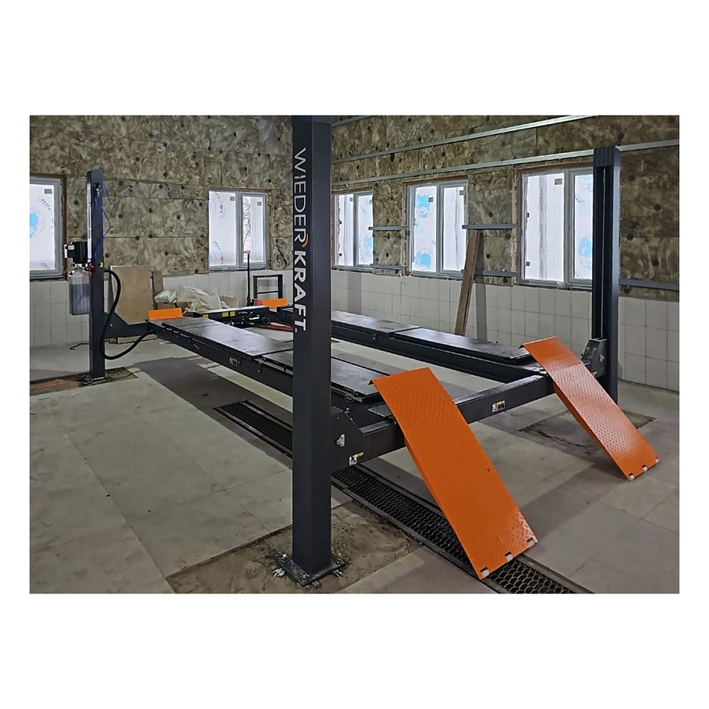 WDK-540 Подъемник гидравлический четырехстоечный для «развала-схождения», г/п 4 т, 380В WiederKraft 