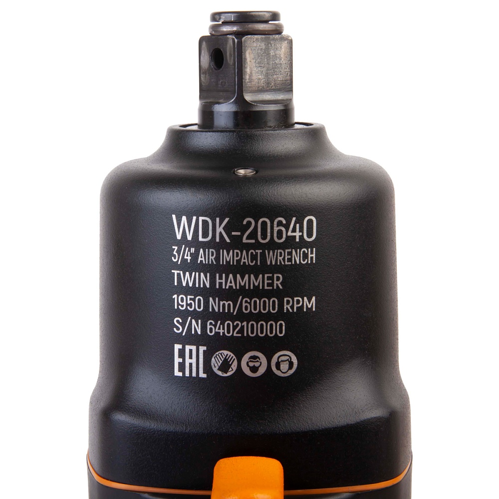 WDK-20640 Ударный гайковерт 3/4″, 1950 НМ