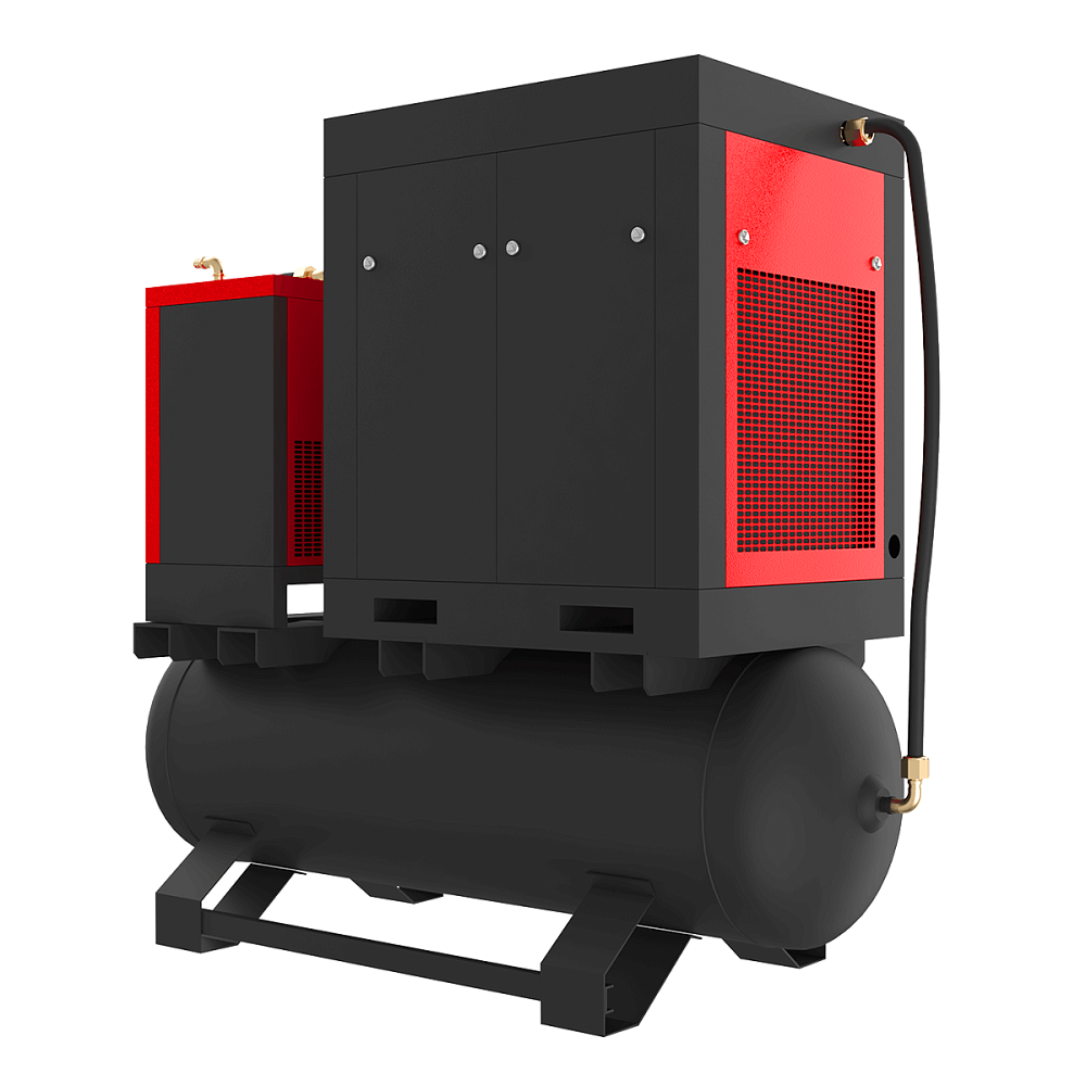 HRS-941500TD5 Винтовой компрессор с ресивером и осушителем Harrison: 1500 л/мин, 8 бар, 11 кВт, 500