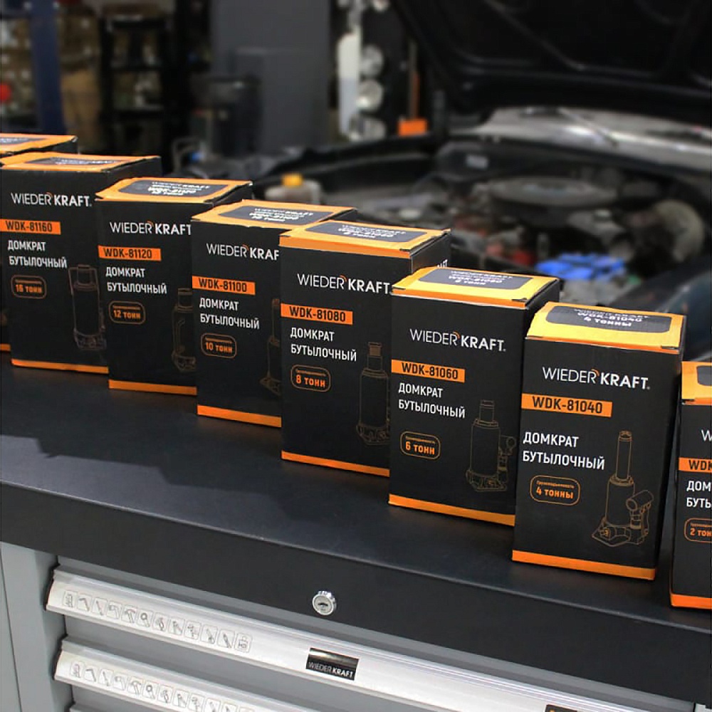 WDK-81200 Домкрат гидравлический бутылочного типа 20т