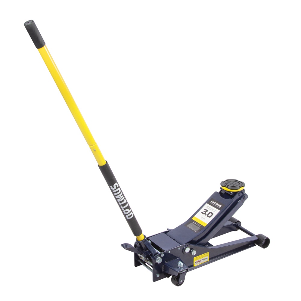 OPT-8090 Домкрат подкатной, г/п 3т. 80-515 мм с ножной педалью OPTIMUS