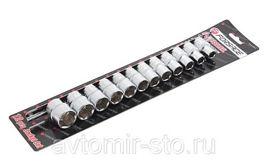 1/2" Набор головок 12пр. (12гр.)(10-19,22,24мм)на планке Rock Force