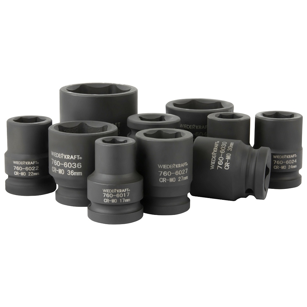 Набор ударных торцевых головок WDK-760