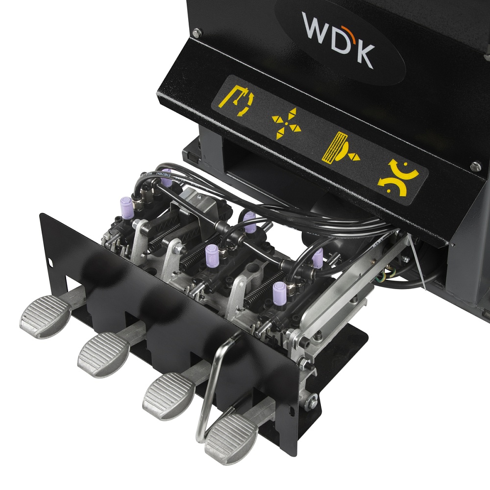 WDK-709738 Автоматический шиномонтажный станок со взрывной накачкой колес, двухскоростной. Захват 12 Wiederkraft