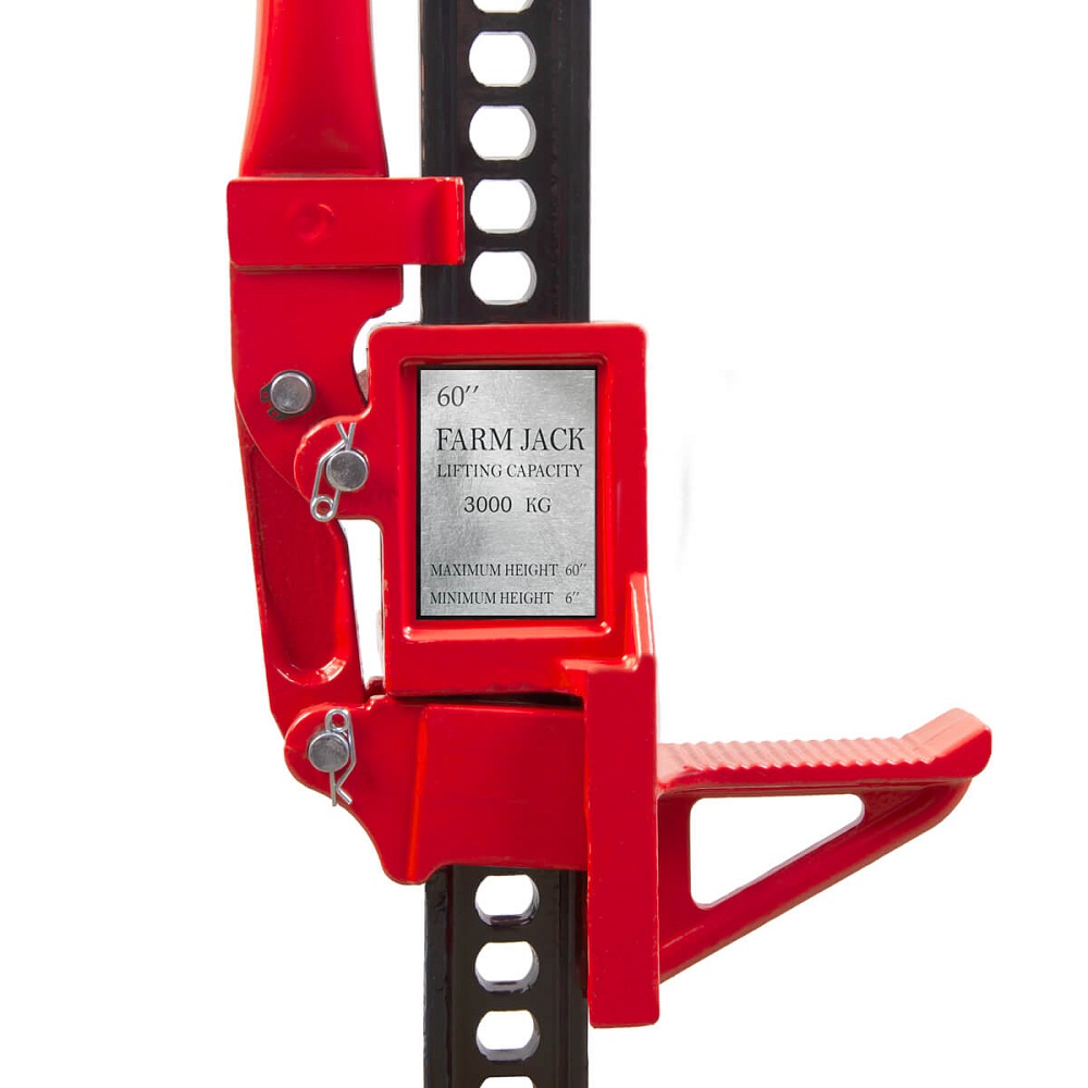 WDK-80483  Домкрат механический реечный 48”, г/п 3 т, Высота 125-1020 мм.Общая длина 1220мм.Вес14кг Wiederkraft