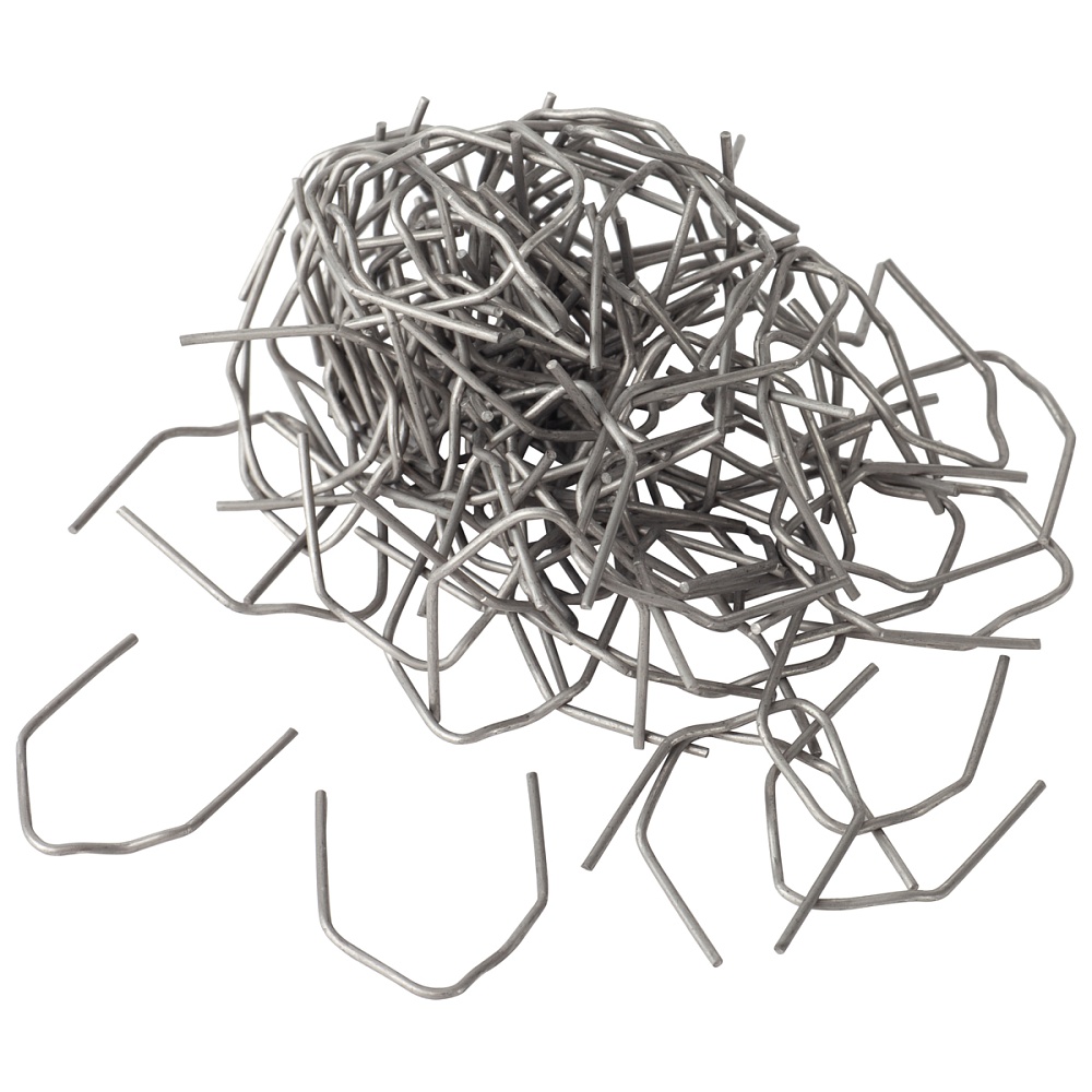 WDK-65082  Скобы волнового типа для ремонта пластиковых деталей 0,8 мм Упаковка 100 шт Wiederkraft