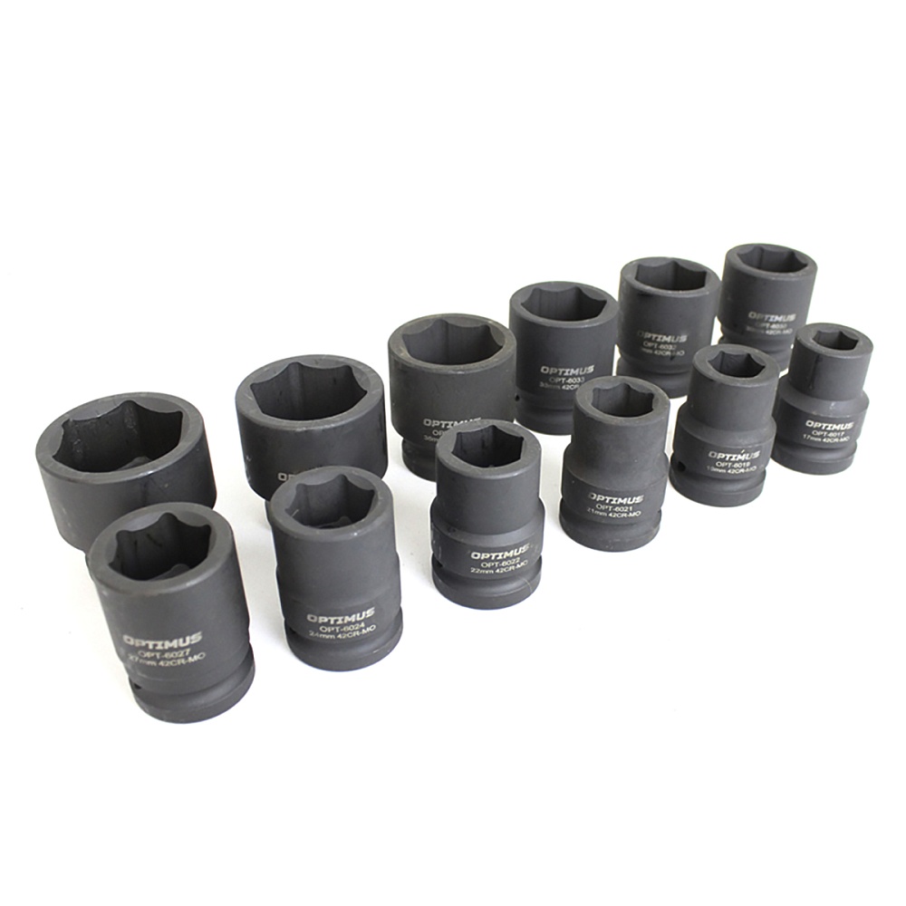OPT-60112 Набор ударных головок 3/4" 12 пр., 17-41 мм. OPTIMUS