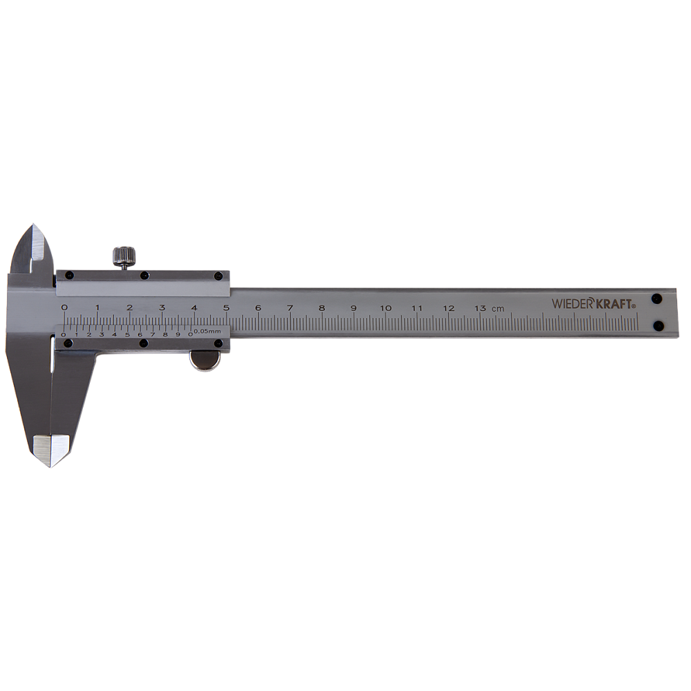 WDK-MC12505 Штангенциркуль нониусный 125 мм, 0,05 мм, тип I, ГОСТ 166-89, со сборной рамкой Wiederkraft