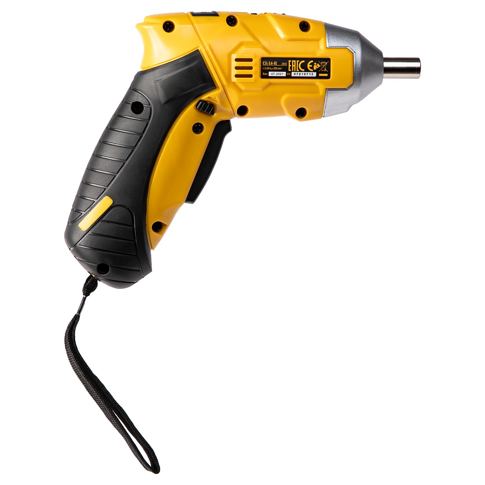 Отвертка аккумуляторная CSL-3.6-02, Li-Ion, 3.6 В, 1.3 А*ч, в блистере Denzel