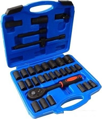 Набор инструментов ударных 32пр.1/2"(6гр.)(10-32мм, Cr-Mo) FORCEKRAFT FK-4323-5MPB