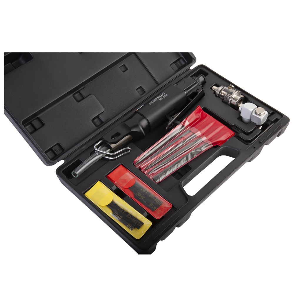 WDK-25510 Лобзик пневматический с набором аксессуаров, 22 предмета