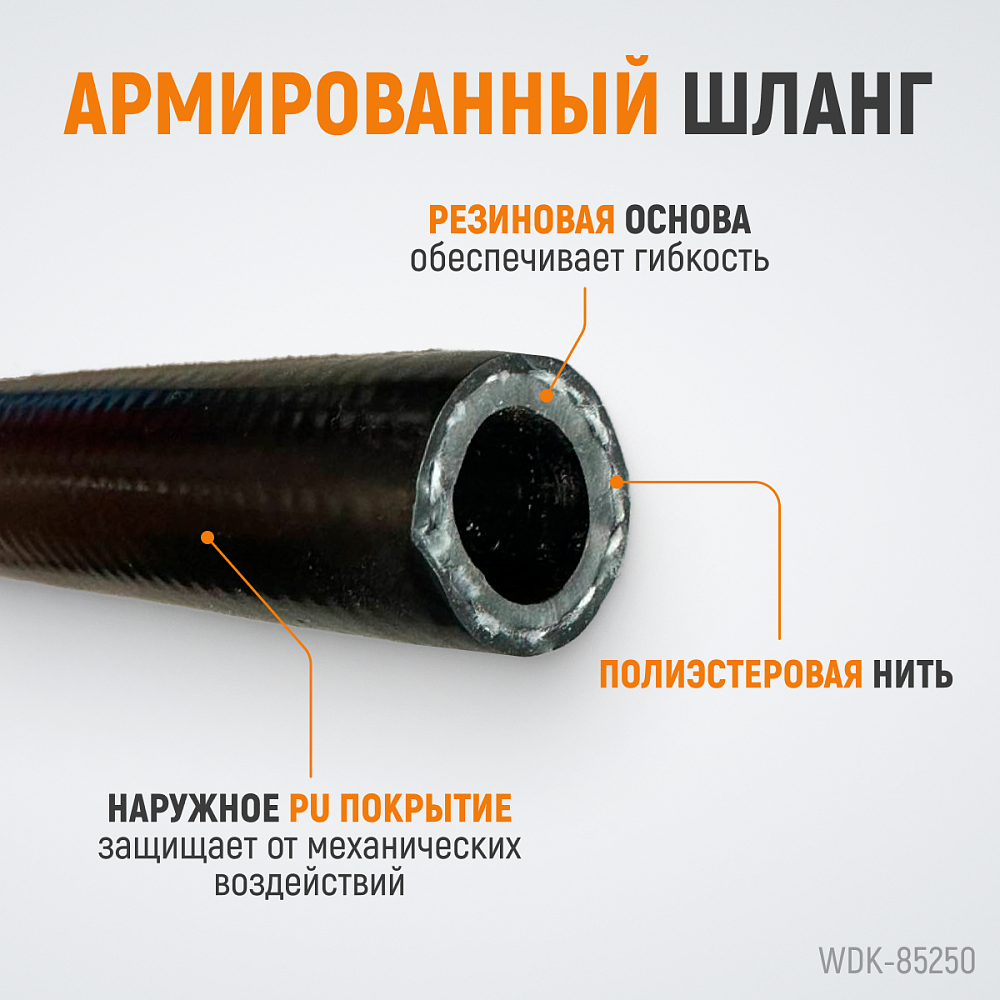 WDK-85250 Катушка автоматическая со шлангом 10/16 мм