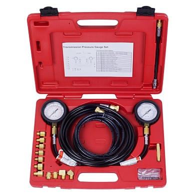 Манометр для измерения давления масла, 2 манометра 7 и 35 бар, комплект адаптеров МАСТАК 120-20023C