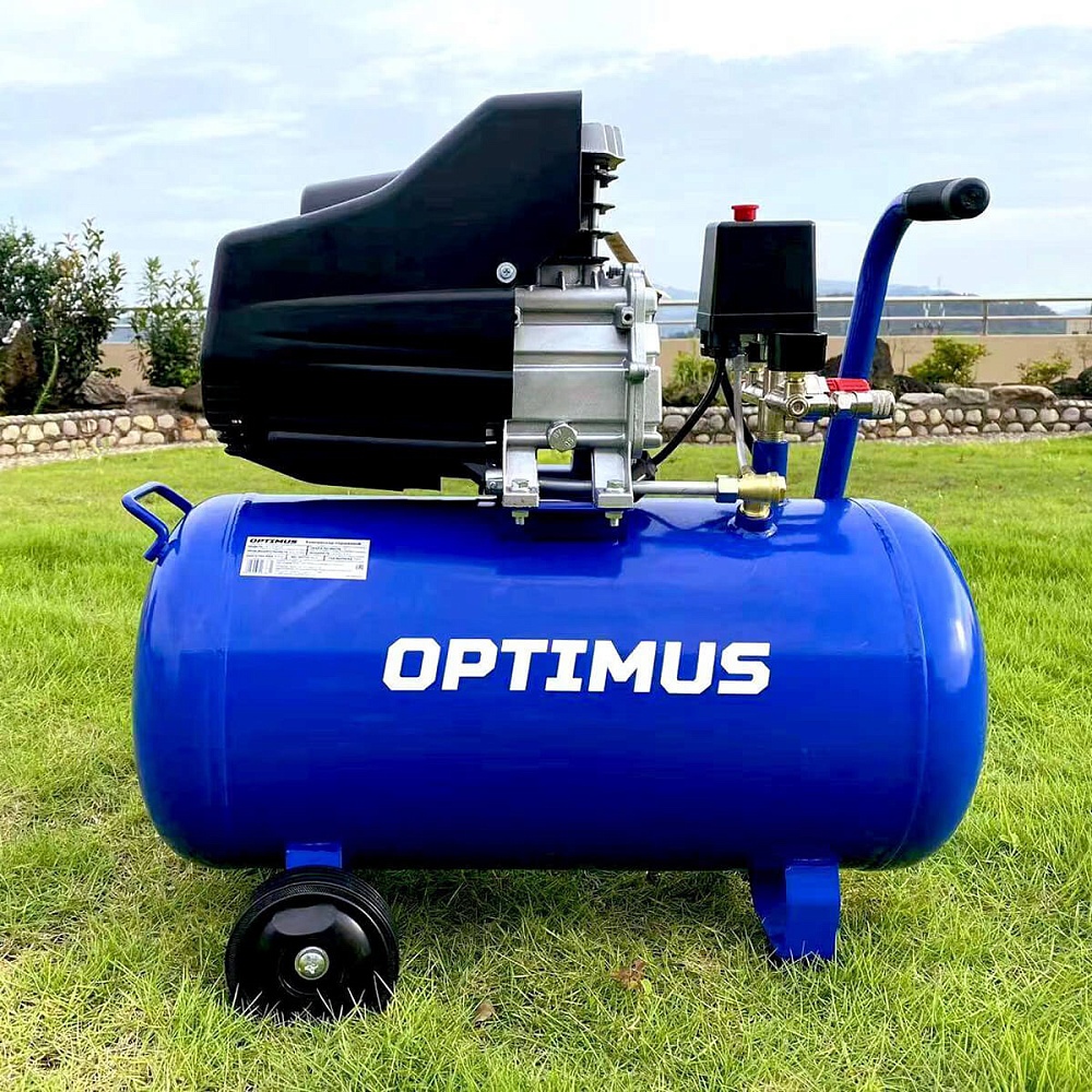 OPT-305030 Компрессор поршневой, 300л/мин, 2.2кВт, 220в, ресивер 50л OPTIMUS