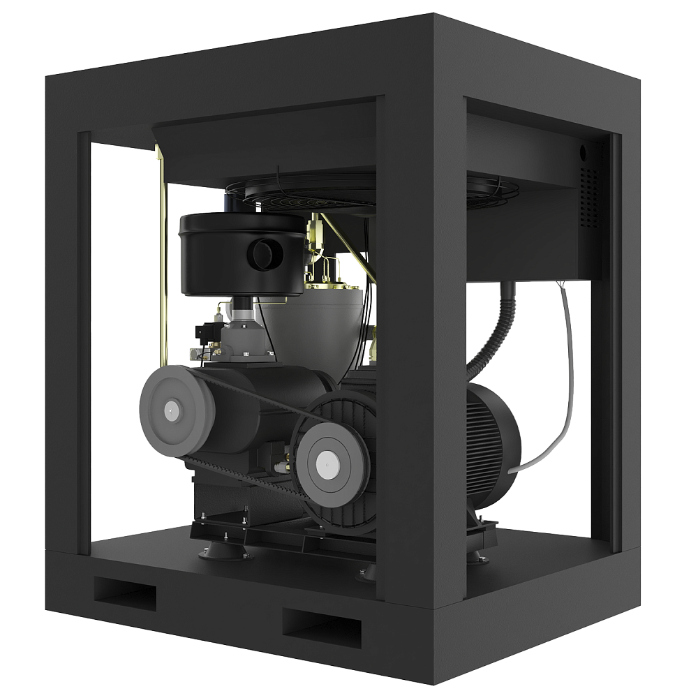 HRS-941100 Винтовой компрессор с ременным приводом Harrison: 1100 л/мин, 12 бар, 11 кВт