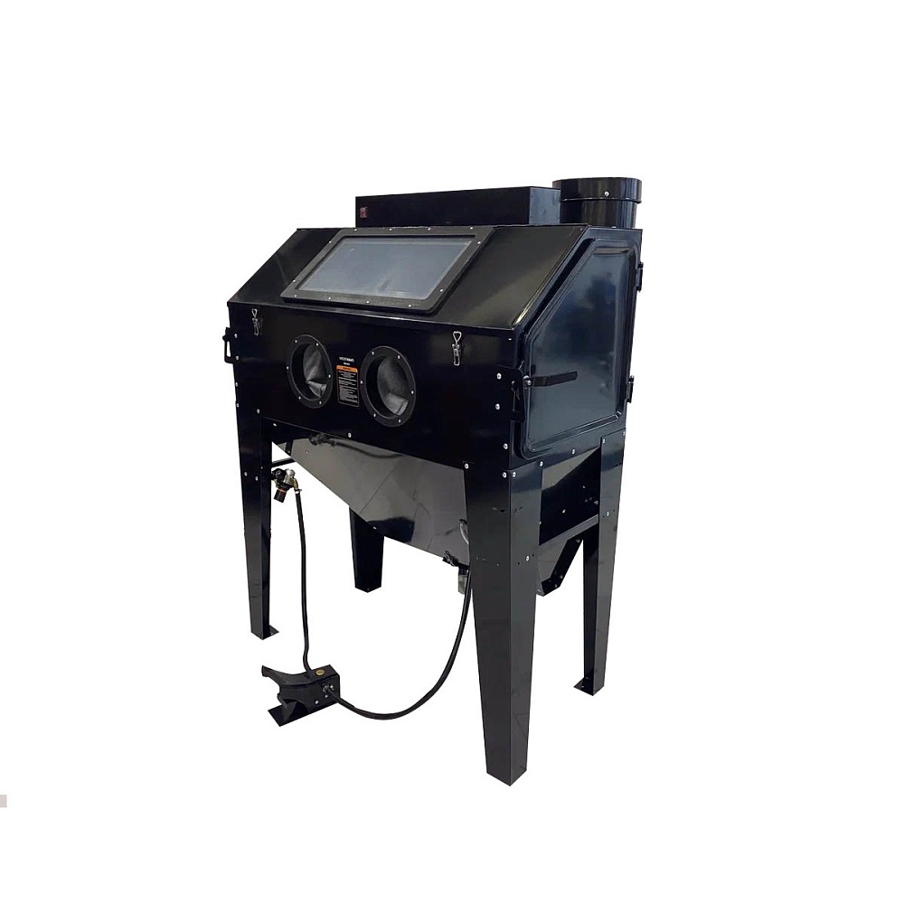 WDK-83421 Пескоструйная камера для очистки деталей от ржавчины и краски, ёмкость 420л. Wiederkraft