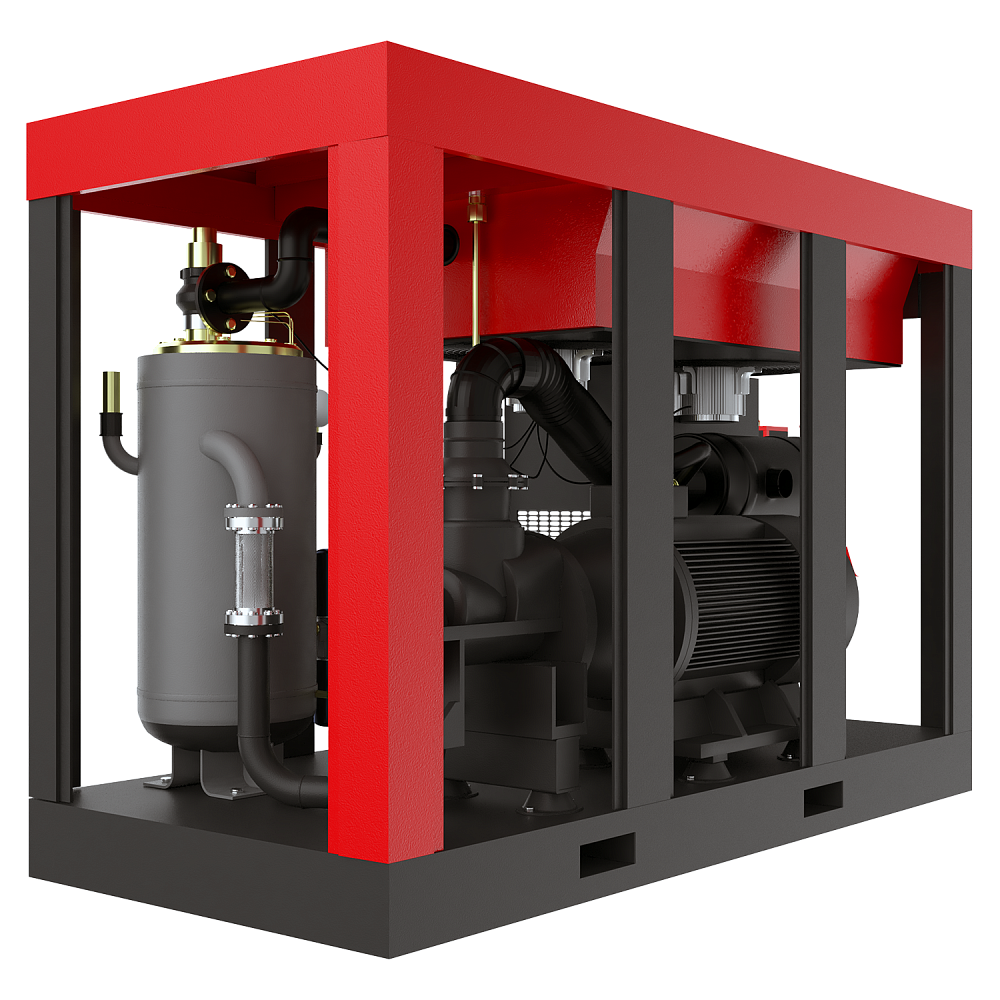 HRS-9524000 Винтовой компрессор с прямым приводом Harrison: 24000 л/мин, 8 бар, 132 кВт