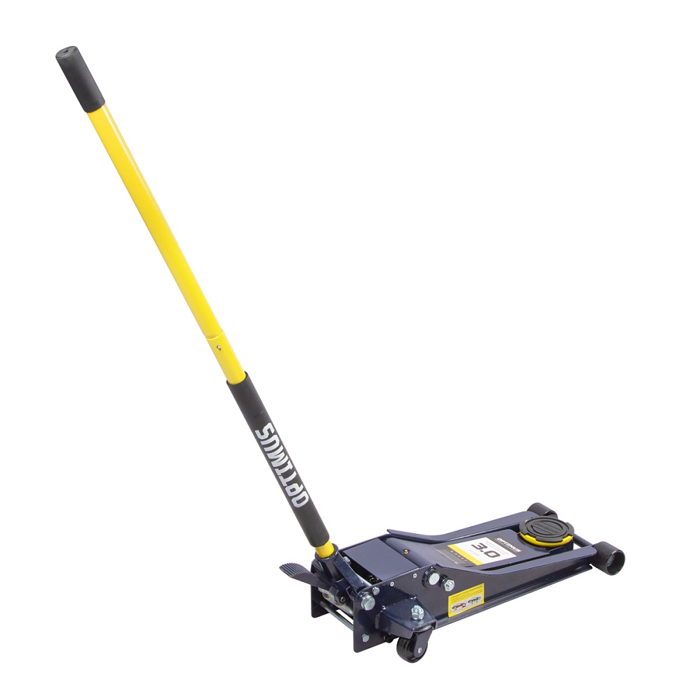 OPT-8090 Домкрат подкатной, г/п 3т. 80-515 мм с ножной педалью OPTIMUS