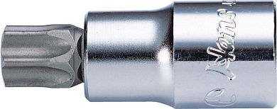 Торцевая головка короткая 1/4" TORX Т40, 2024T40, Hans