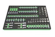 TTF-96R ложемент торцевых головок и бит 96 предметов