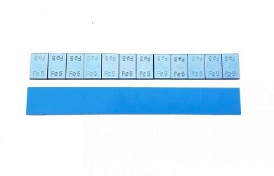 CLIPPER ГРУЗИК 0093Fe стальной на синей ленте без надписи (5гр*12шт) (набор 50шт.)