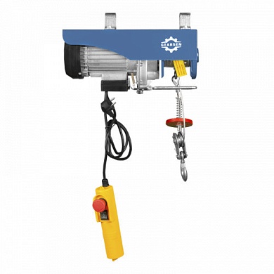 Мини электрическая таль стационарная GEARSEN PA 220В, 125/250кг, 12/6м
