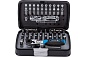 HOEGERT Набор бит с трещоткой 1/4", SL, PH, PZ, HEX, Torx, Torx c отверстием, 33 шт.