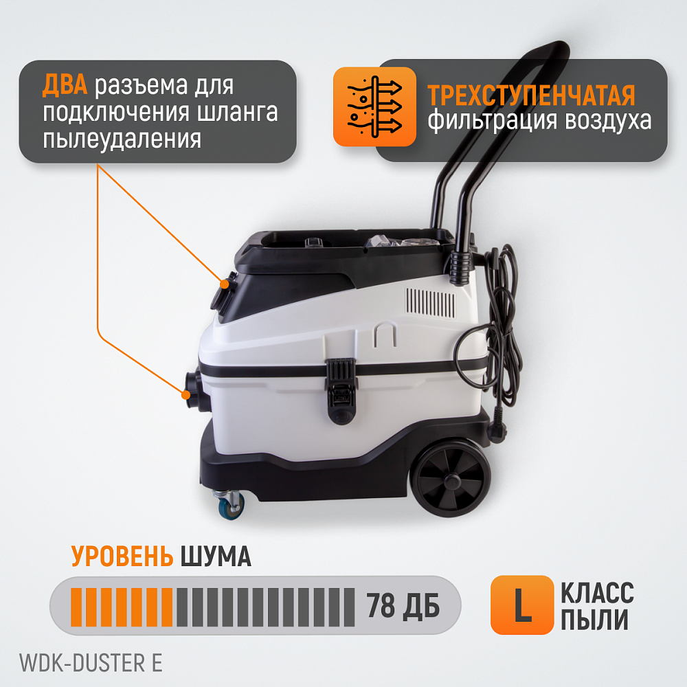 WDK-DUSTER E Промышленный пылесос для электрического инструмента WDK-DUSTER E Промышленный пылесос для электрического инструмента