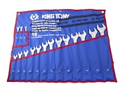 Набор комбинированных ключей, 1/4-1&1/4, 16 предметов KING TONY 1216SRN