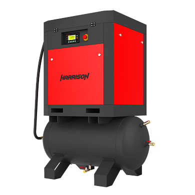 HRS-941300T5 Винтовой компрессор с ресивером Harrison: 1300 л/мин, 10 бар, 11 кВт, 500 л