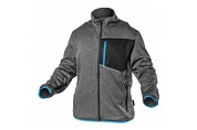 NISTER  Толстовка рабочая серый меланж/синяя 3XL (58)