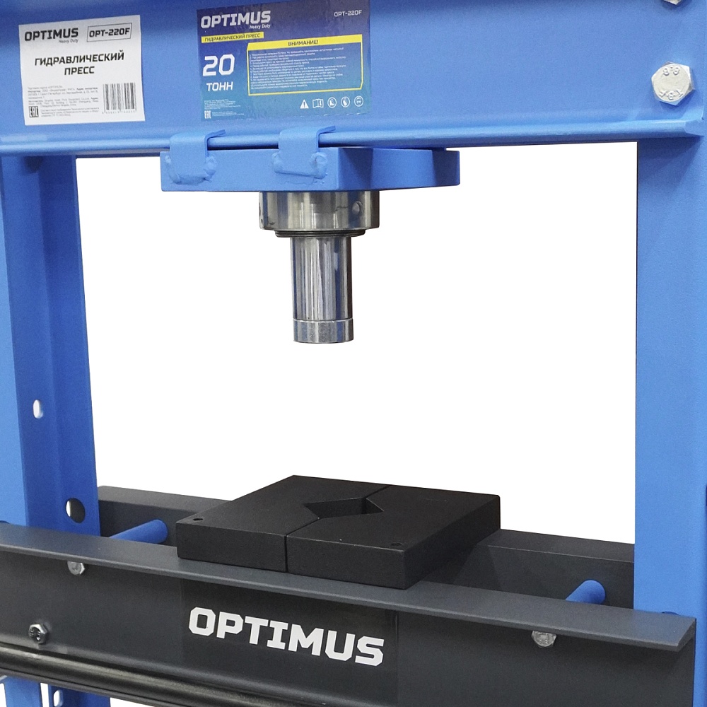 OPT-220F Пресс гаражный 20 тонн ручной и ножной привод Optimus 