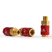 Штуцер профессиональный мама с наружной резьбой 1/4M, латунь, 25шт